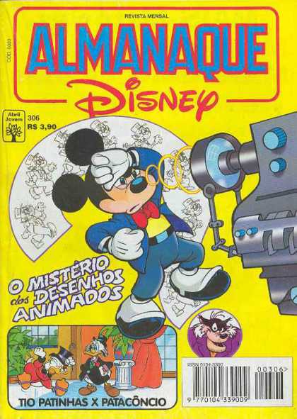 Almanaque Disney 306 - Almanaque - Disney - Spanish - Mickey Mouse - O Misterio Dos Desenhos Animados