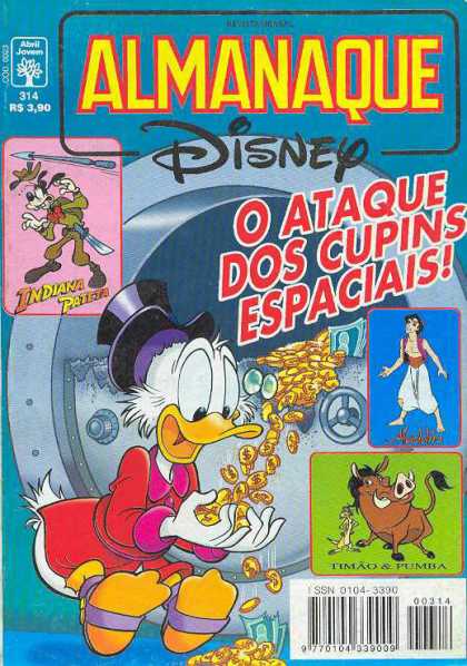 Almanaque Disney 314 - Goofy - Aladdin - Coins - Pumba - Timon