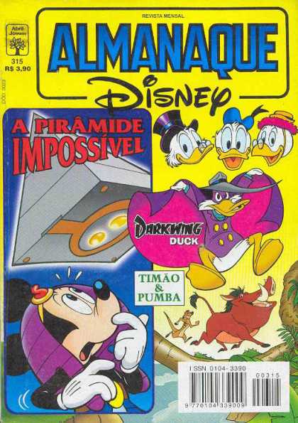 Almanaque Disney 315 - Walt Disney - A Piramide Impossivel - Ducks - Mouse - Timon And Pumba