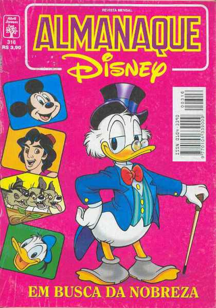 Almanaque Disney 316 - Em Busca De Nobreza - Donald Duck - Aladdin - Mickey Mouse - Hyena