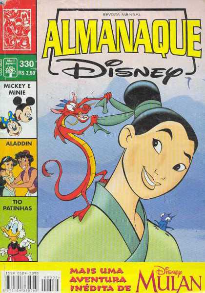 Almanaque Disney 330 - Dragon - Mickey Mouse - Alladin - Jasmine - Cartoon