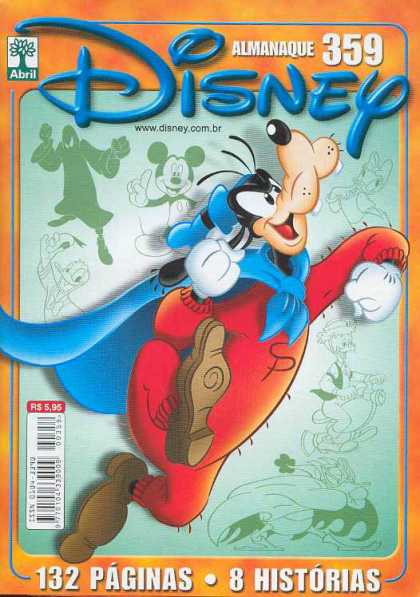 Almanaque Disney 359 - Ggoofy - Mickey - Donald Duck - Daisy Duck - Cape