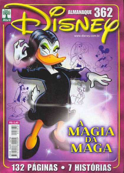 Almanaque Disney 362 - Duck - Witch - A Magia Da Maga - 132 Paginas - 7 Historias