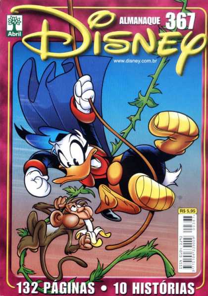 Almanaque Disney 367 - Duck - Monkey - Banana - Vine - Cape
