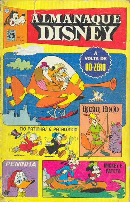 Almanaque Disney 44 - Mickey - Fox - Bow Arrow - Birds - Boat