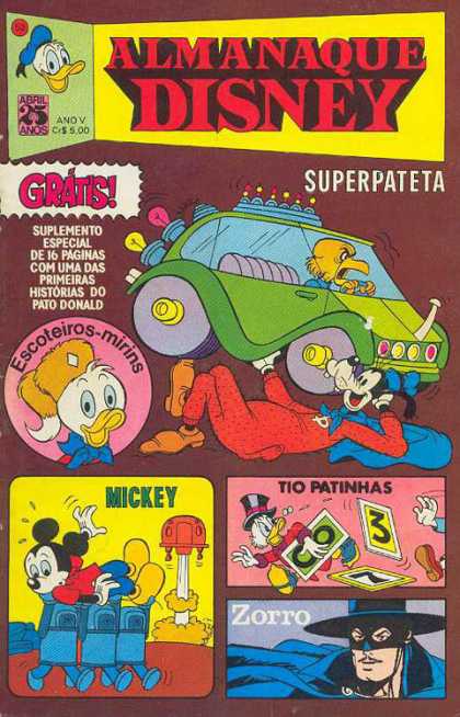 Almanaque Disney 50 - Mickey Mouse - Zorro - Goofy - Scrooge - Donald Duck