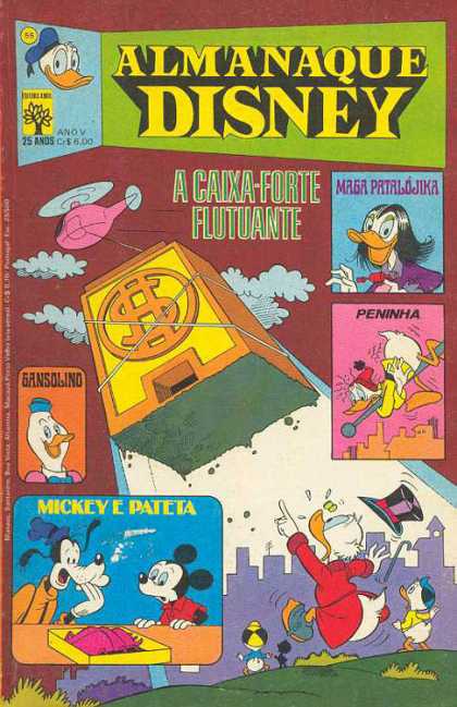 Almanaque Disney 55 - Donald Duck - Helocopter - Bank - Mickey Mouse - Goofy