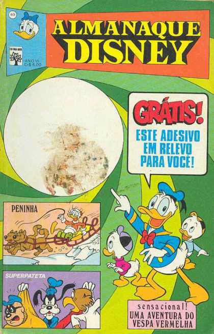 Almanaque Disney 60 - Gratis - Sled - Peninha - Dogs - Nephews