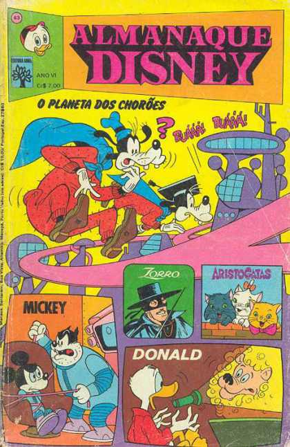 Almanaque Disney 63 - Goofy - Duck - Mickey - Zorro - Aristocatas