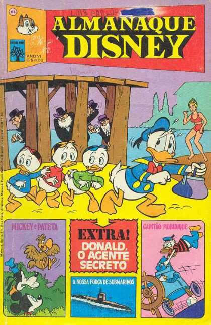 Almanaque Disney 67 - Donald Duck - Ducks - Gun - Purse - Swimmer