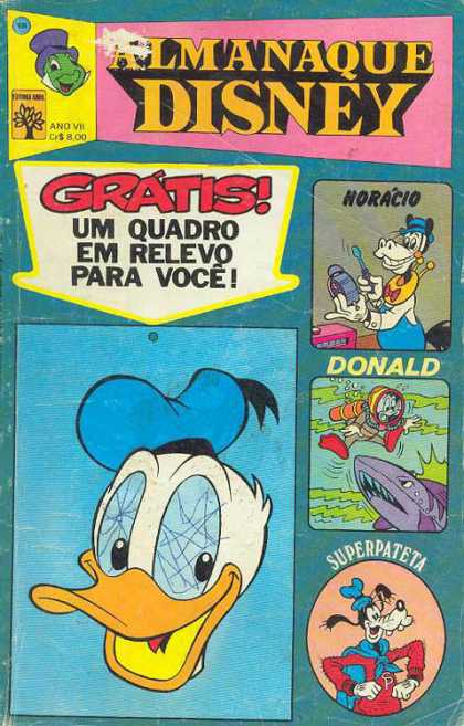 Almanaque Disney 68 - Donald - Goofy - Shark - Water - Blue Hat