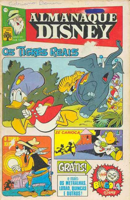 Almanaque Disney 73 - Animals - Cartoons - Elephant - Donald Duck - Goofy