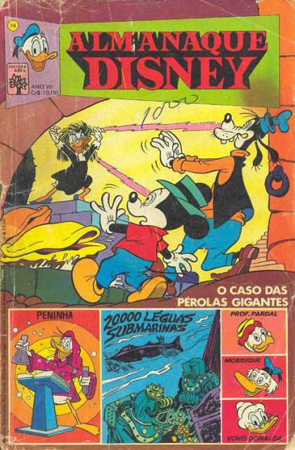 Almanaque Disney 74 - Almanaque - Disney - 20000 Leguas Submaries - Goofy - Mickey Mouse