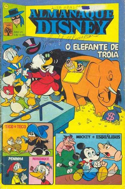 Almanaque Disney 75 - Donald Duck - Scroudge - Elephant - Mickey - Tico U0026 Teco