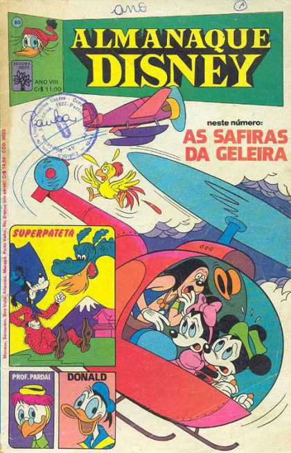 Almanaque Disney 80 - Ano Viii - As Safiras - Da Geleira - Superpateta - Donald