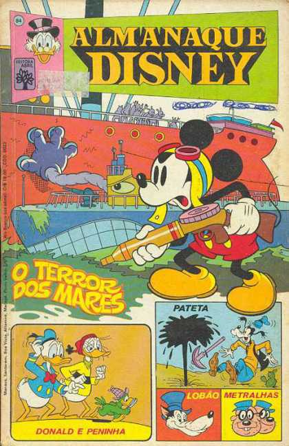 Almanaque Disney 84 - Almanaque Disney - Mickey Mouse - Scrooge - Ship - O Terror Dos Mares