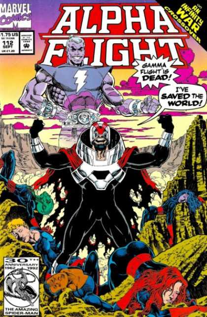 Alpha Flight 112 - Green Valley - Mountains - Sick People - Purple Clouds - Man Is Sky