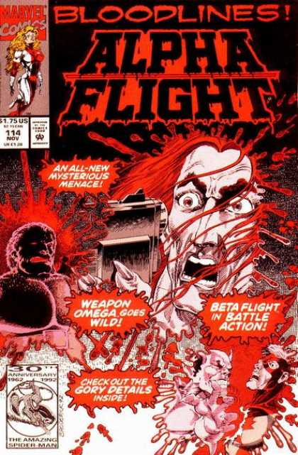Alpha Flight 114 - Marvel - Marvel Comics - Bloodlines - Beta Flight - Omega Red