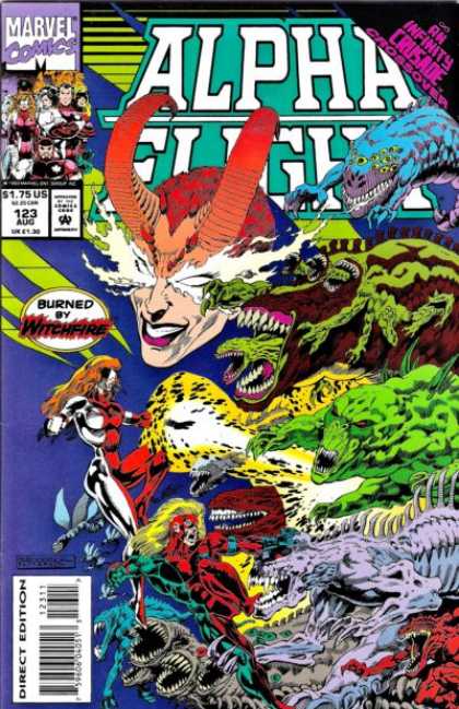 Alpha Flight 123 - Marvel Comics - Witchfire - Horn - Monster - Mutant Animals