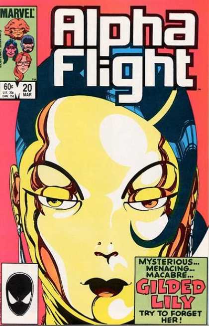 Alpha Flight 20 - Marvel - Alpha Flight - Gilded Lily - Mysterious Menacing - Try To For Get To Her - Jaime Mendoza, John Byrne