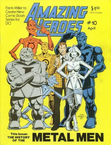 April - Frank Miller - Metal Men - Babe - Pipe Amazing Heroes 10 - April - Frank Miller - Metal Men - Babe - Pipe