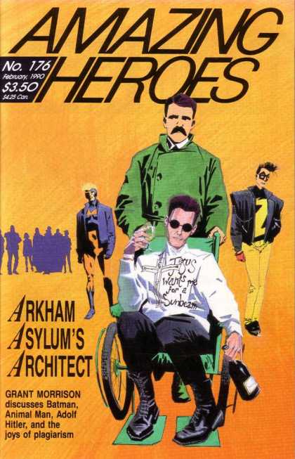 Amazing Heroes 176 - Arkham Asylums Architect - Grant Morrison - Batman - Hitler - Wheelchair - Dave McKean