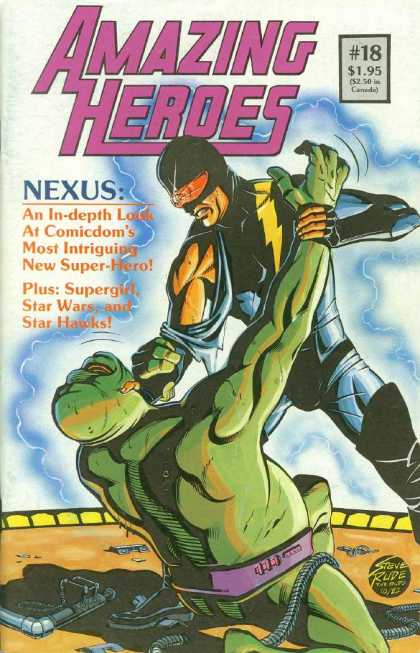 Nexus - An In-indepth Look - At Comicdoms - Super-hero - Super-girl Amazing Heroes 18 - Nexus - An In-indepth Look - At Comicdoms - Super-hero - Super-girl