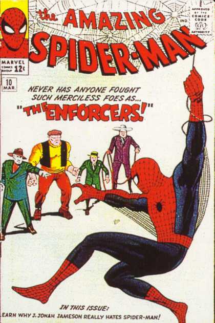 Amazing Spider-Man 10 - Enforcers - Marvel - The Enforcers - Never Has Anyone Fought - Merciless Foes - Jack Kirby