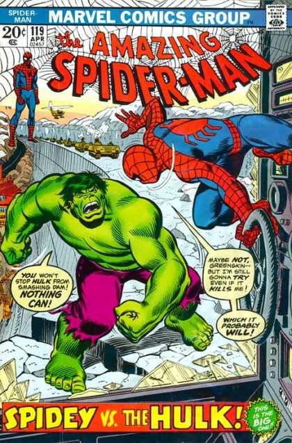 Amazing Spider-Man 119 - Hulk - Tanks - Dam - Helicopter