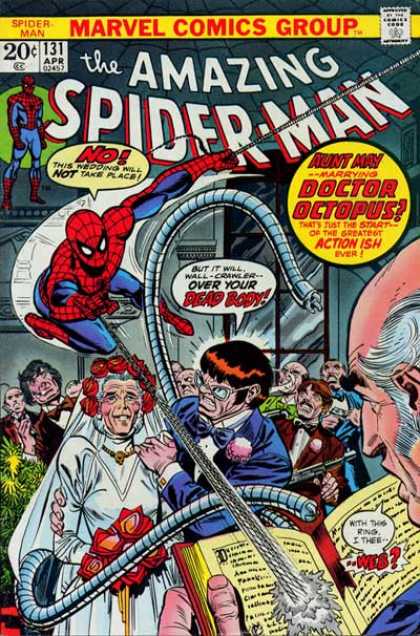 Amazing Spider-Man 131 - Aunt May - Doc Ock - Marriage - Doctor Octopus - Wedding