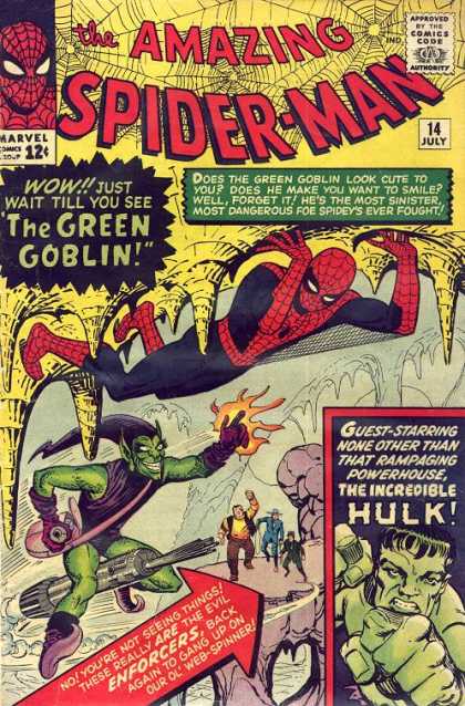 Amazing Spider-Man 14 - Green Goblin - Hulk - Cave - Spidey - Enforcers