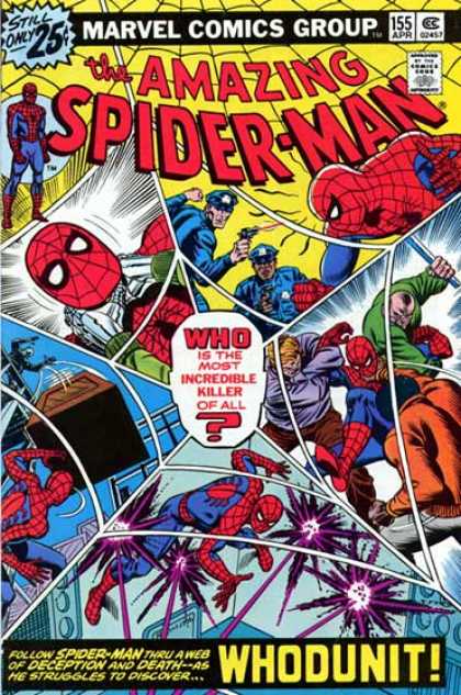 Amazing Spider-Man 155 - Cops - Crate - Police - Spider Man Super Hero Of America - Spider Action