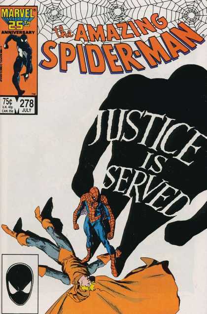 Amazing Spider-Man 278 - Shadow - Web - Justice - Justice Is Served - Cape
