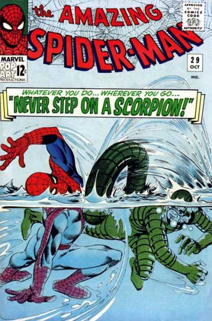 Amazing Spider-Man 29 - Scorpion - Water - Spiderman - Battle - Spash