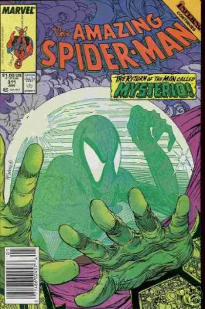 Amazing Spider-Man 311 - Mysterio - 311 - Green Hands - Crystal Ball - Inferno - Todd McFarlane