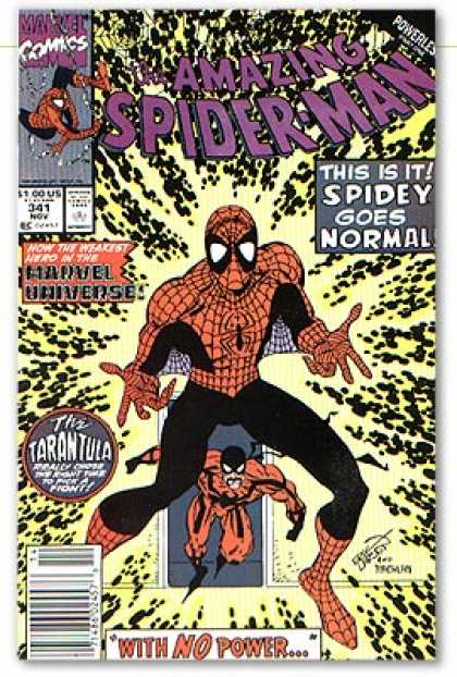 Amazing Spider-Man 341 - Tarantula - Spidey - Powerless - Normal Spyderman - Weakest Hero - Erik Larsen
