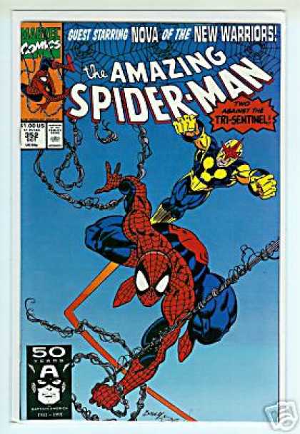 Amazing Spider-Man 352 - Tri-sentinel - Two - Against - Guest - Starring - Mark Bagley