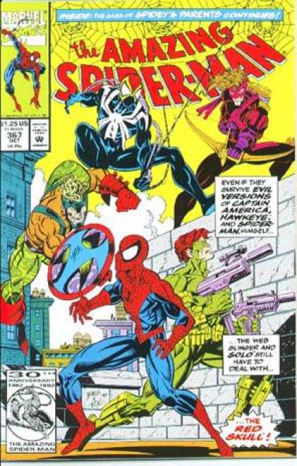 Amazing Spider-Man 367 - Marvel Comics - Guns - Spiderweb - Superhero - Weapons - Mark Bagley