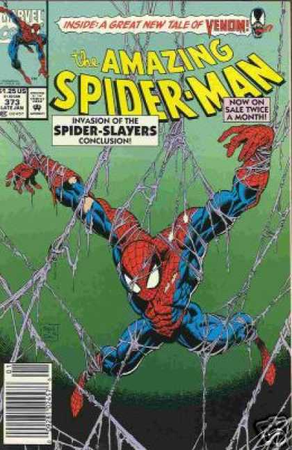 Amazing Spider-Man 373 - Web - Venom - Spiderman - Mark Bagley