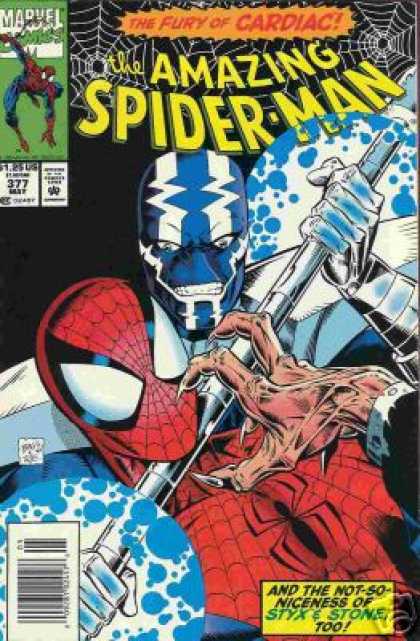 Amazing Spider-Man 377 - Styx - Stone - Cardiac - Hand - Mark Bagley