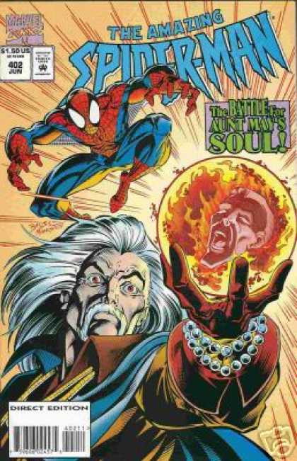 Amazing Spider-Man 402 - Aunt May - Marvel Comics - The Battle For Aunt Mays Soul - Superhero - Mage - Mark Bagley