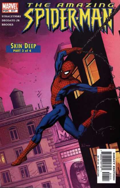 Amazing Spider-Man 517 - Skin Deep - Marvel - Building - Web - Direct Edition - Gary Frank