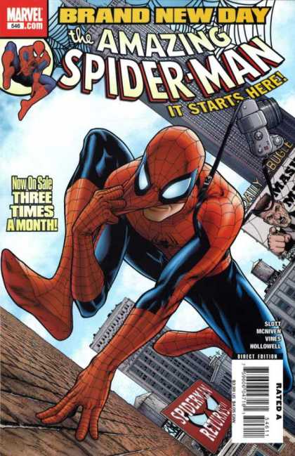 Amazing Spider-Man 546 - Morry Hollowell, Steve McNiven