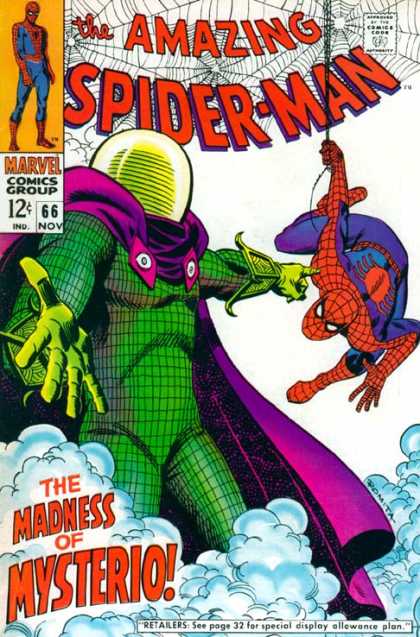 Amazing Spider-Man 66 - Mysterio - Smoke - Superhero - Clouds - Marvel