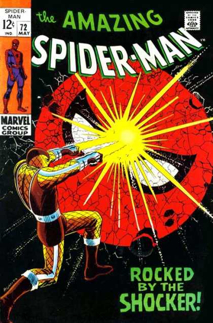 Amazing Spider-Man 72 - Shocker - Flash - Rocked By The Shocker - Marvel - Rocked