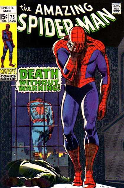 Amazing Spider-Man 75 - Sad - John Romita - Death - Marvel Comics - Death Without Warning