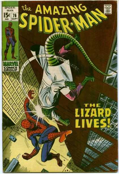 Amazing Spider-Man 76 - Lizard - Spiderman - Marvel - Hero - Fight