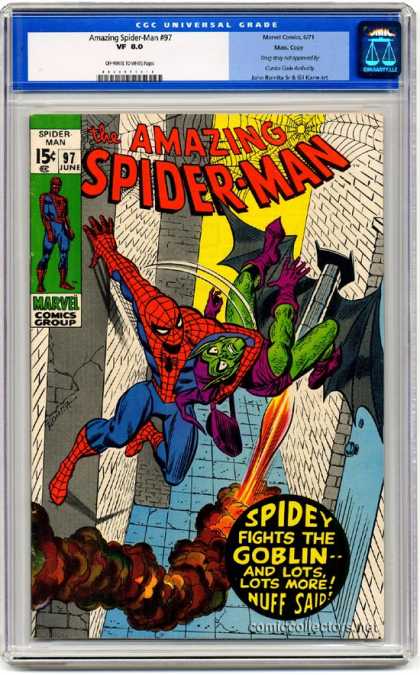 Amazing Spider-Man 97 - Goblin - Green Goblin - Fight - Marvel - Skyscrapers