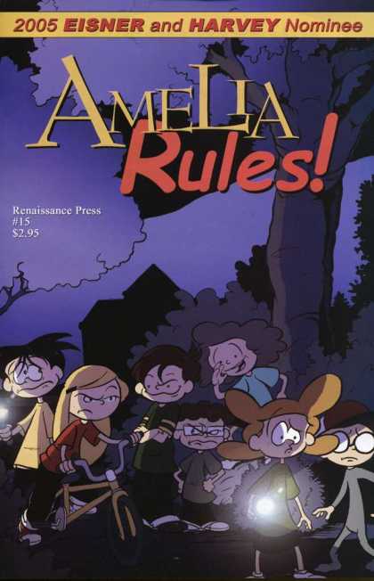 Amelia Rules 15 - Boys - Girls - Bicycle - Trees - Flashlight