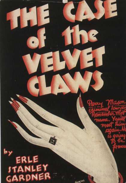 American Book Jackets - The Case of the Velvet Claws